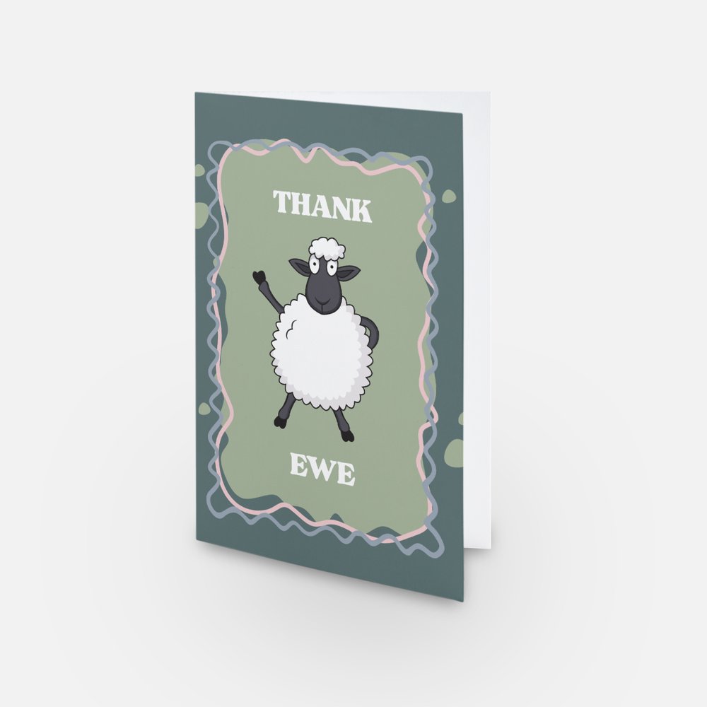 Thank Ewe | Thank You Card