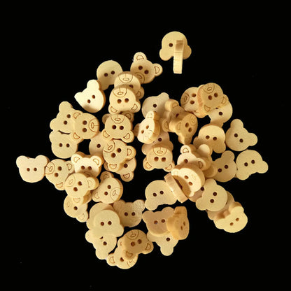 Wood Buttons (Fun Shapes)