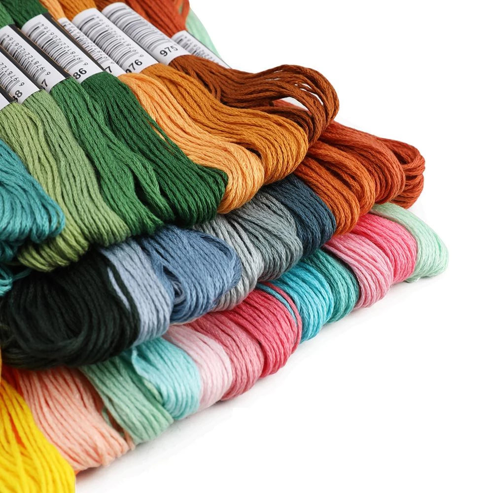 image of multiple embroidery threads in many different colours
