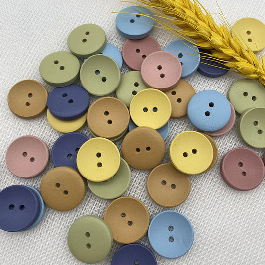 Lindos botones de madera (20 mm)
