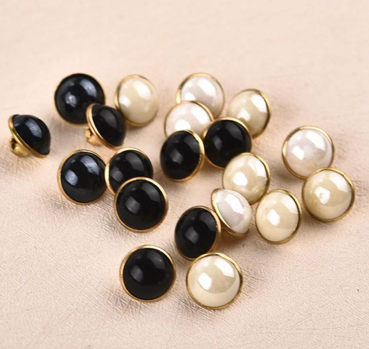Botones con vástago de perla (10 mm)